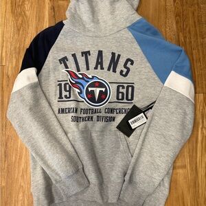 Titans Gray and Blue Hoodie